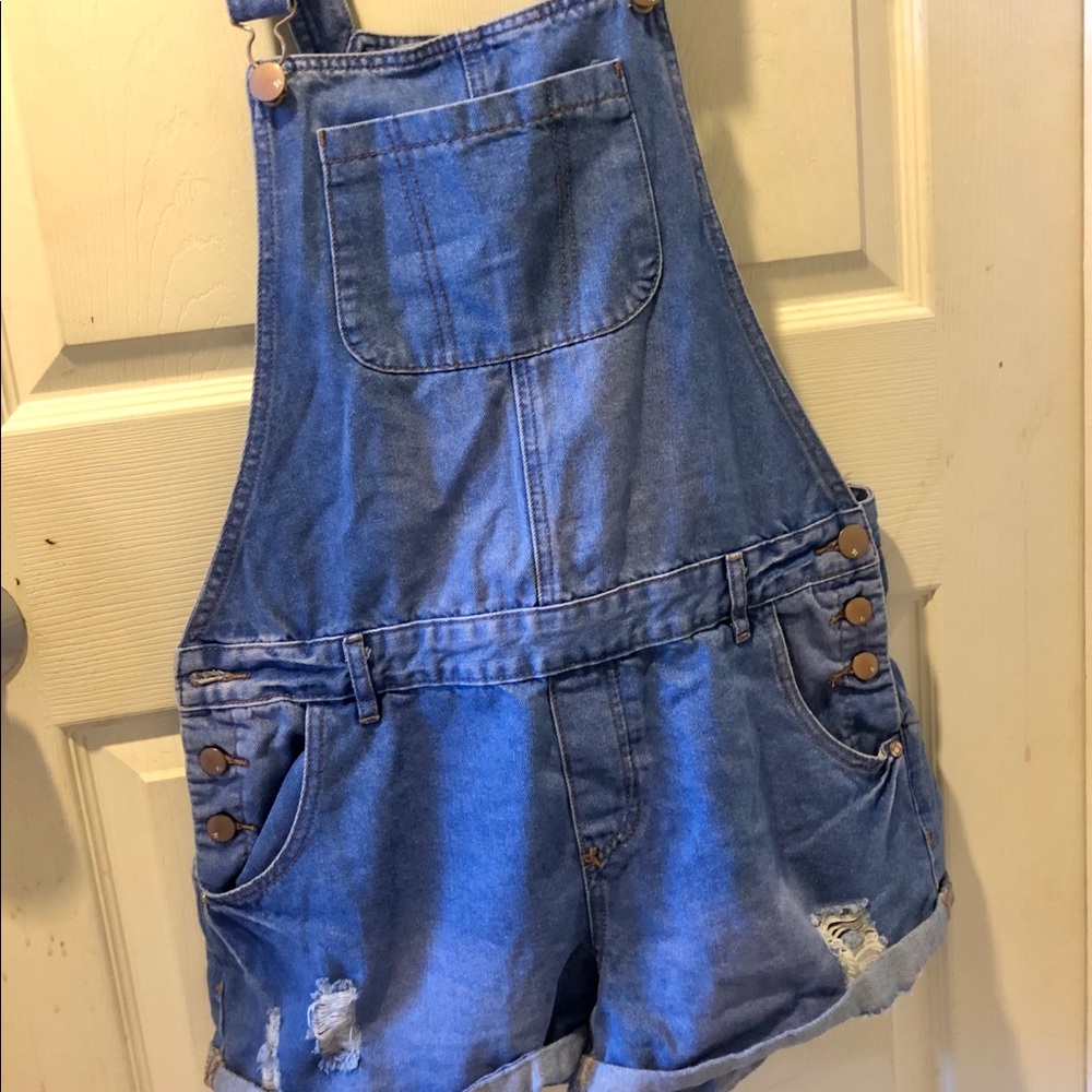 Denim Shortalls!